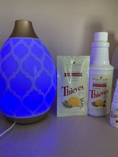 Thieves Essential oil cleaner and diffuser