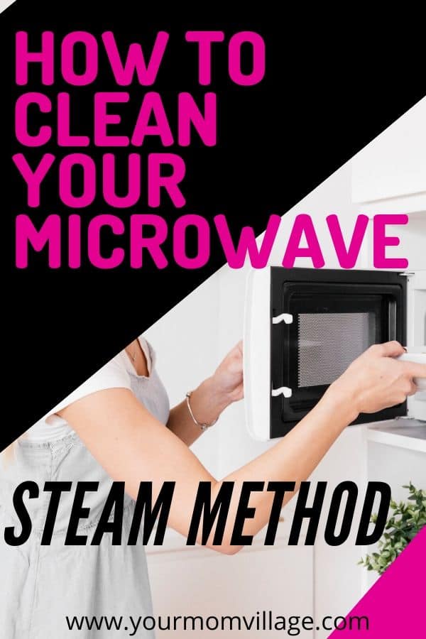 how to clean your microwave with the steam method