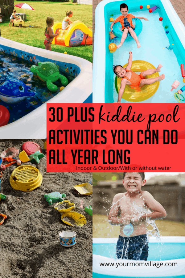 30 plus kiddie pool activities you can do all year long