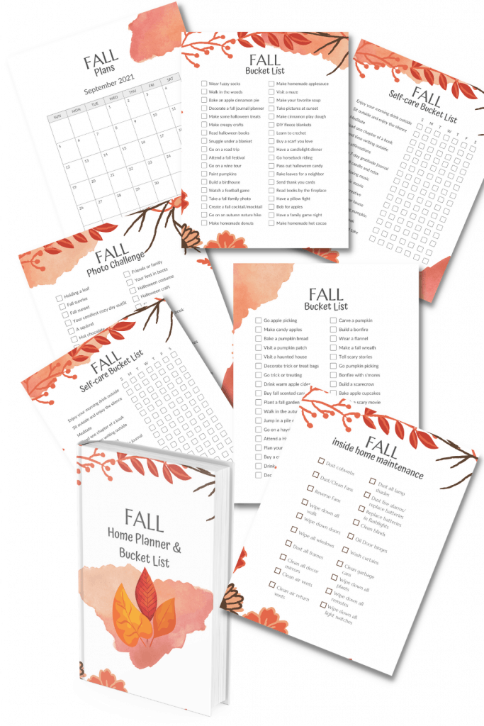 printable fall planner