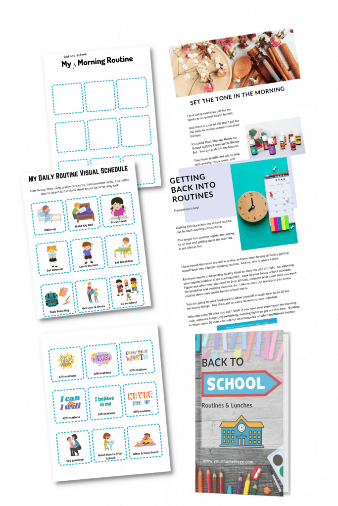 Printable routine cards for kids