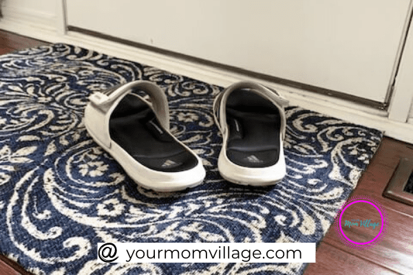 Mens shoes on carpet