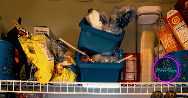 cluttered pantry