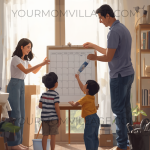 AI family creating a chore chart