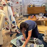 Mom organizing a travel bag